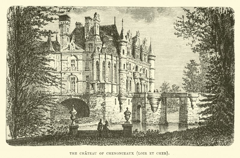 The Chateau of Chenonceaux, Loir et Cher by English School