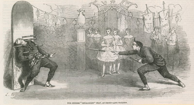 The Chinese impalement feat at Drury Lane Theatre by English School