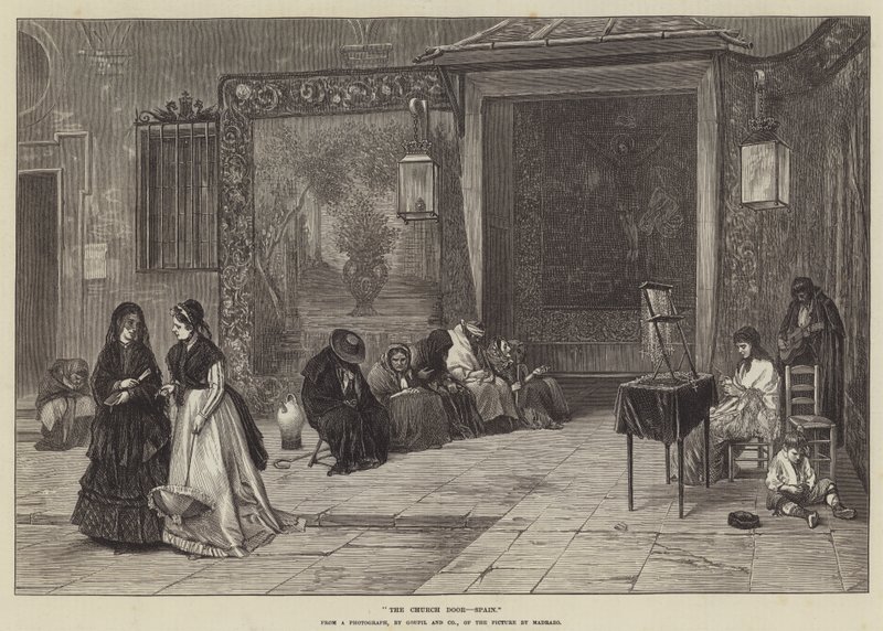 The Church Door, Spain by English School