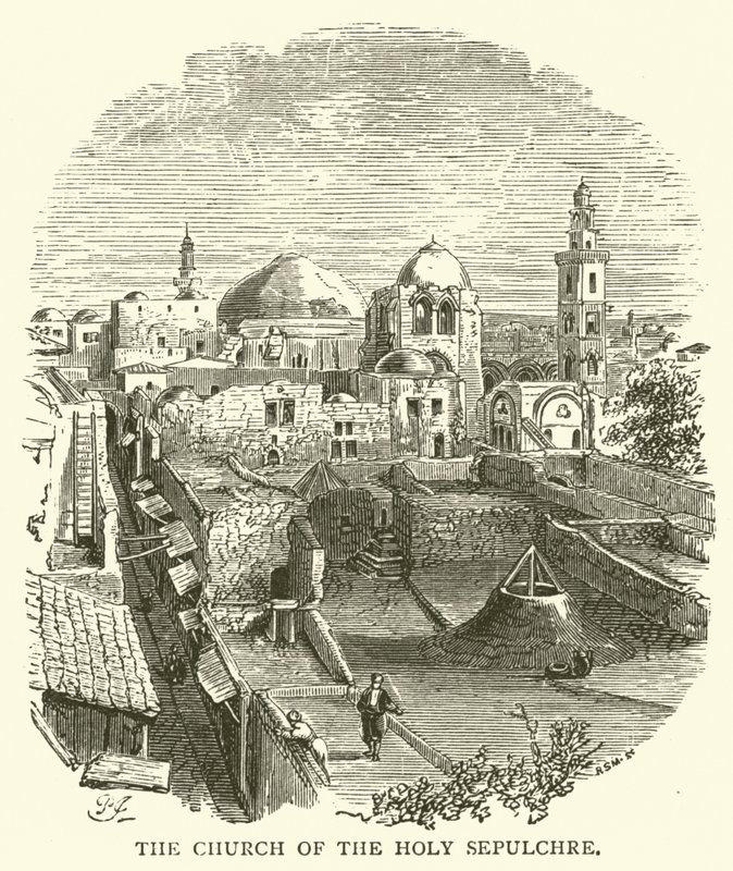 The Church of the Holy Sepulchre by English School