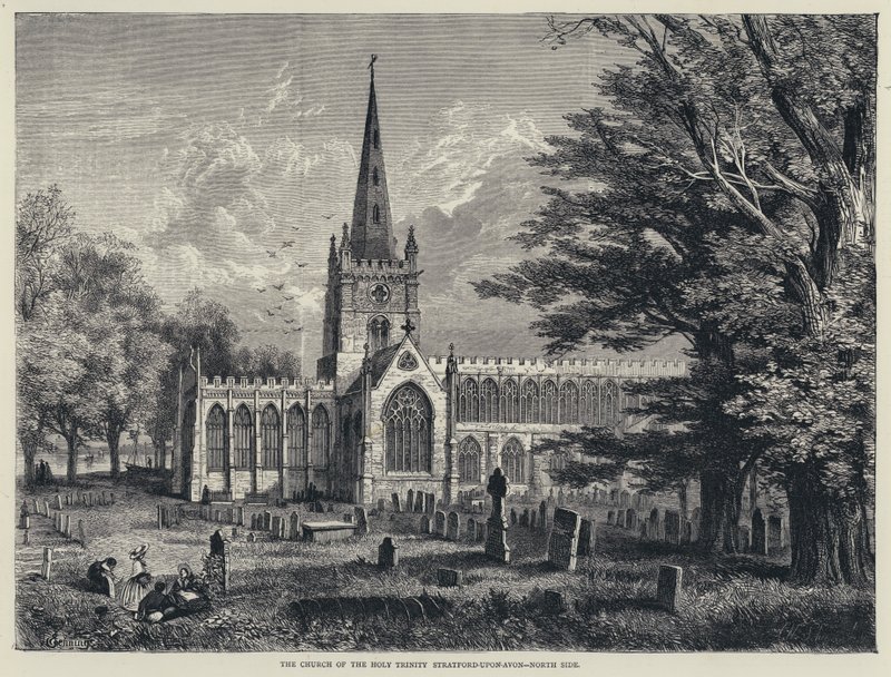 The Church of the Holy Trinity, Stratford-upon-Avon, North Side by English School