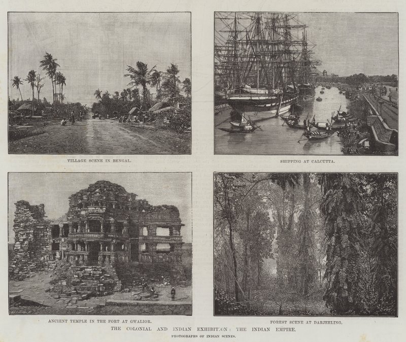 The Colonial and Indian Exhibition, the Indian Empire by English School