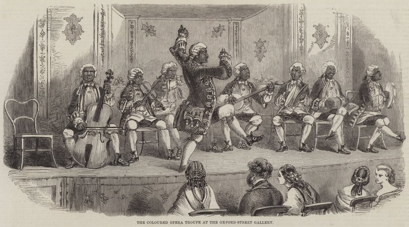 The Coloured Opera Troupe at the Oxford-Street Gallery by English School