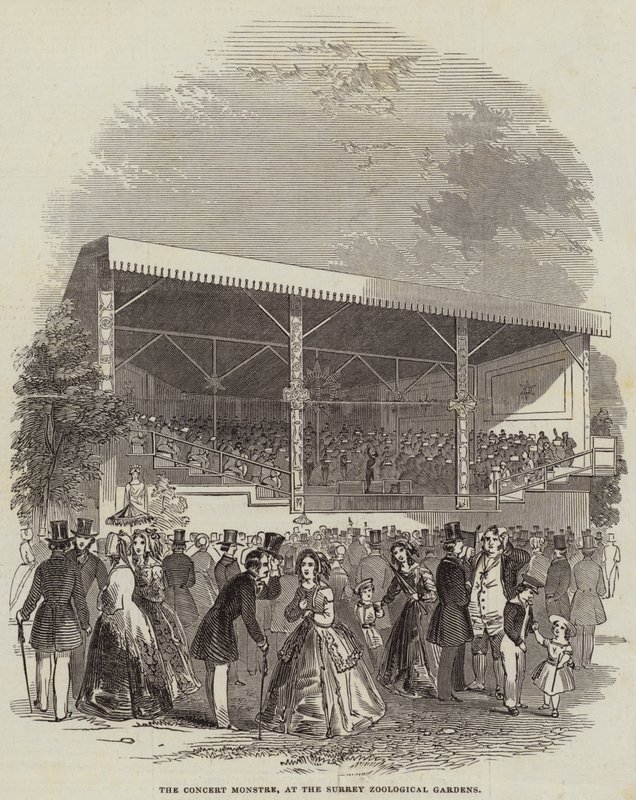 The Concert Monstre, at the Surrey Zoological Gardens by English School