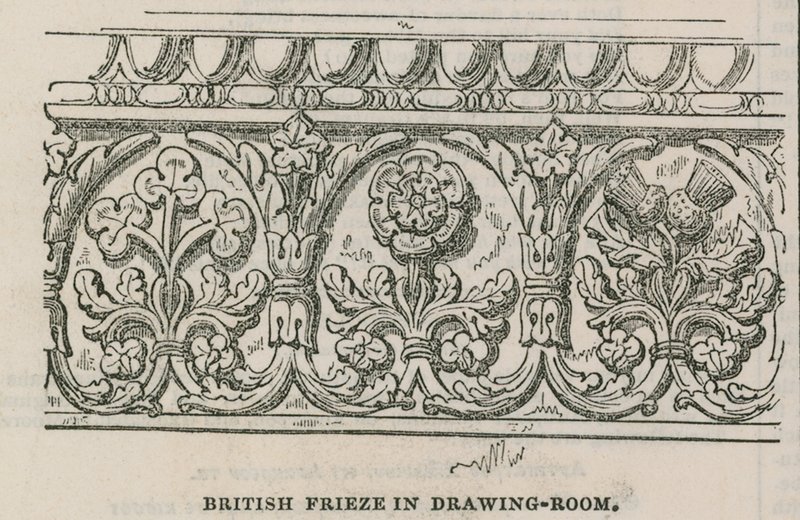 The Conservative Clubhouse: British Frieze in Drawing Room by English School