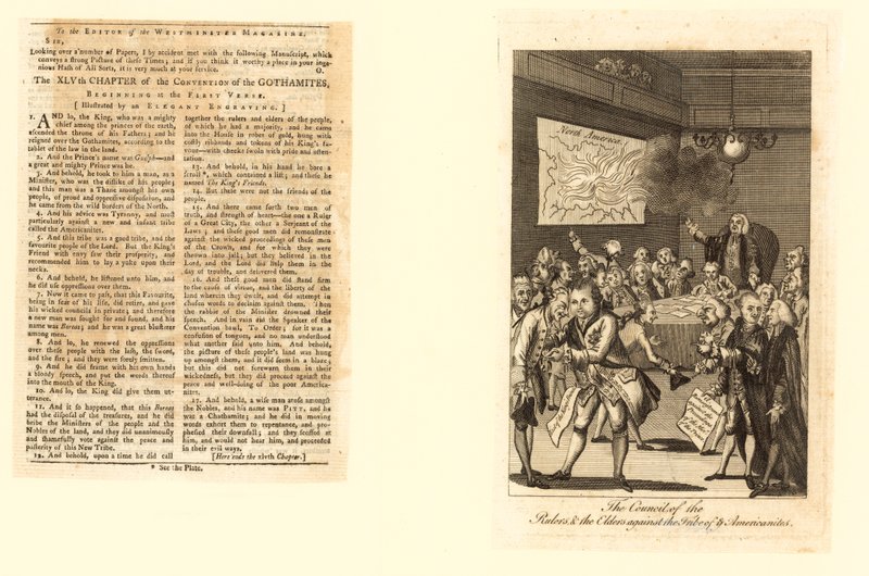 The Council of the Rulers, and the Elders against the Tribe of Americanites by English School