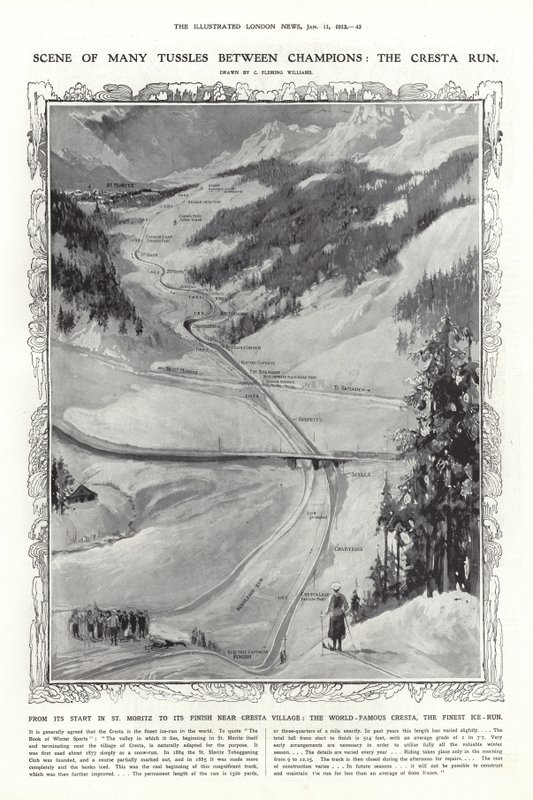 The Cresta Run, St Moritz, Switzerland by English School