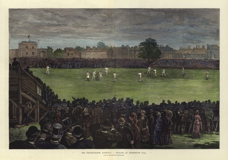 The Cricket Match, Australia vs England, at Kennington Oval by English School