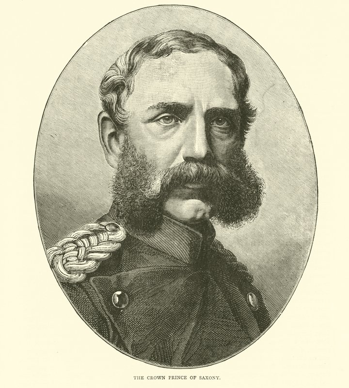 The Crown Prince of Saxony, August 1870 by English School