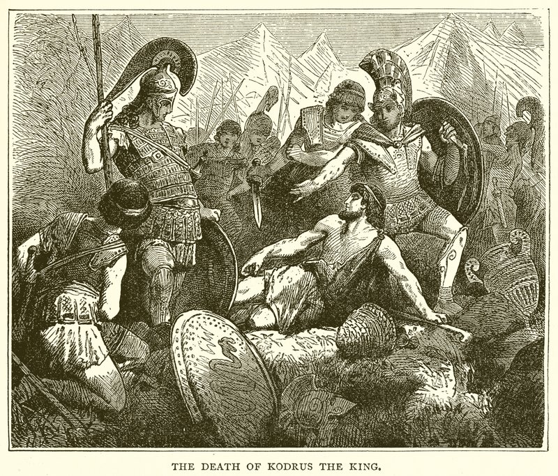 The Death of Kodrus the King by English School