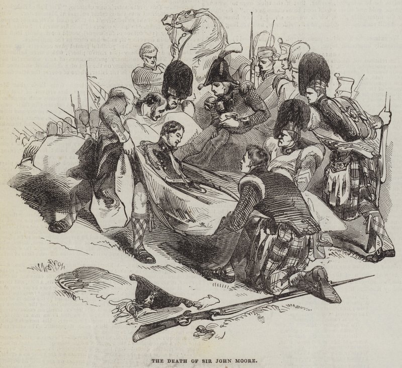 The Death of Sir John Moore by English School