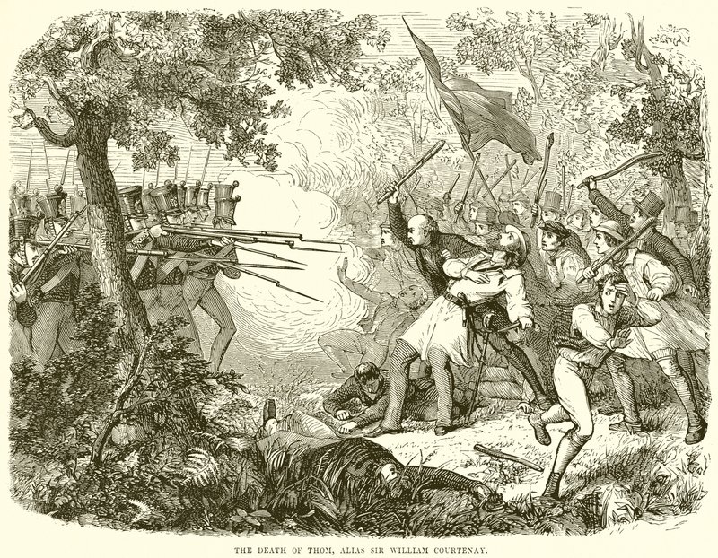 The Death of Thom, Alias Sir William Courtenay by English School