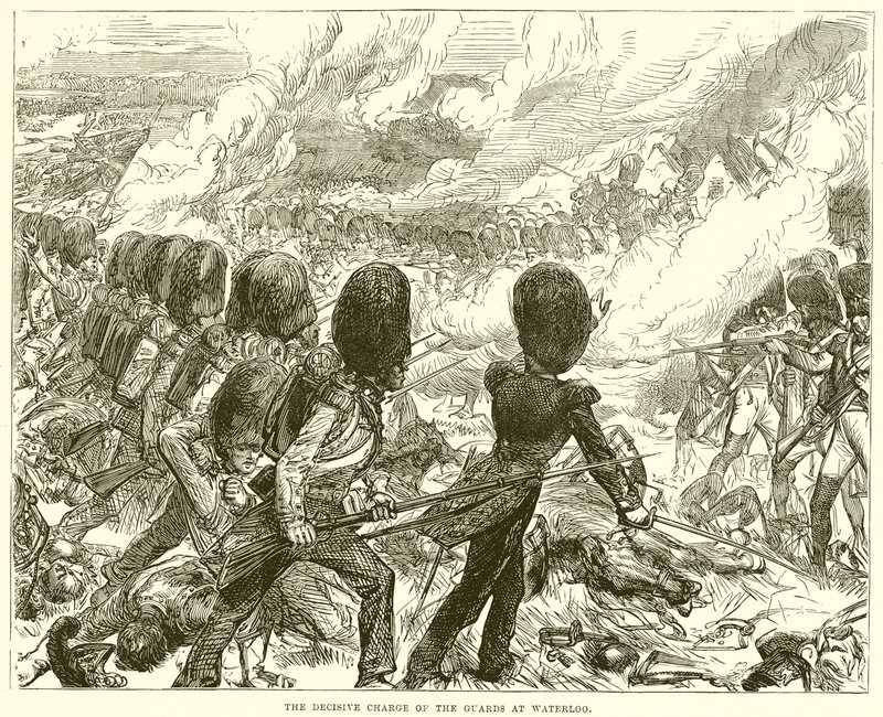 The Decisive Charge of the Guards at Waterloo by English School