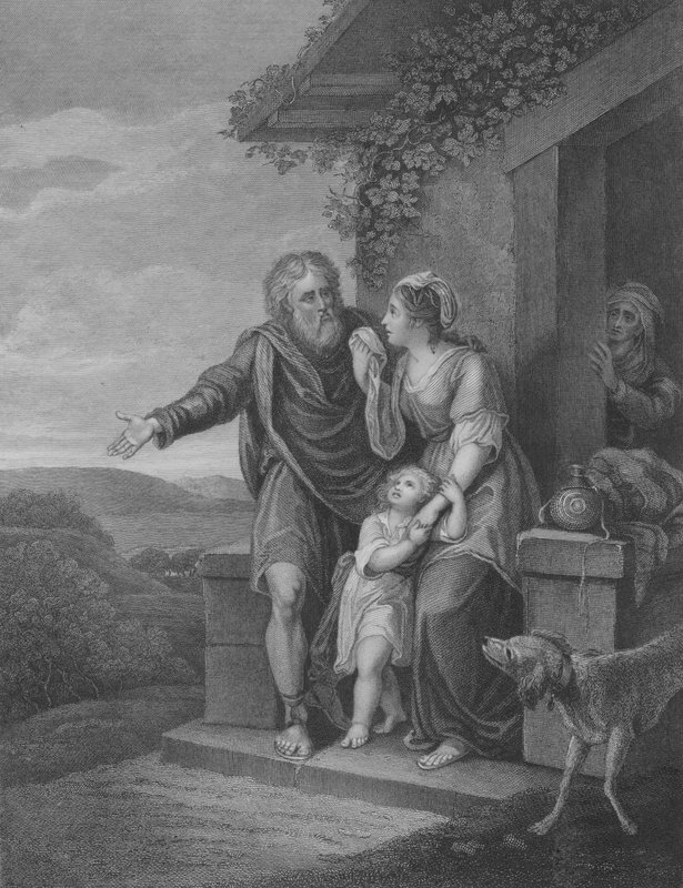 The Departure of Hagar, Genesis 21, Verse 9-15 by English School
