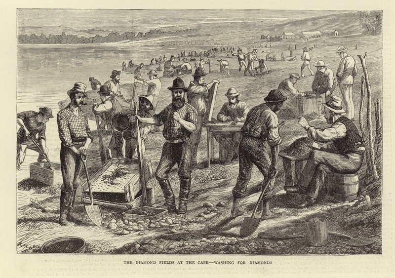The Diamond Fields at the Cape by English School