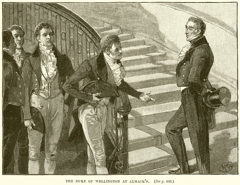 The Duke of Wellington at Almacks by English School