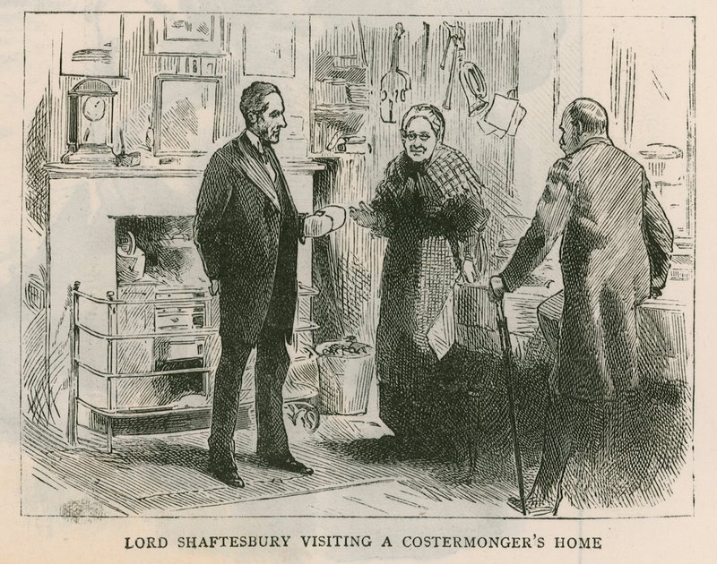 The Earl of Shaftesbury; Lord Shaftesbury Visiting a Costermonger