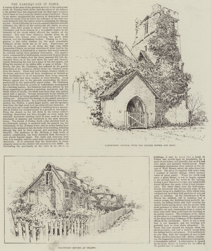 The Earthquake in Essex by English School