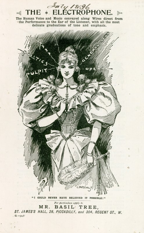 The Electrophone, July 1896 by English School