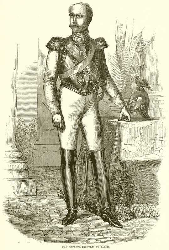 The Emperor Nicholas of Russia by English School