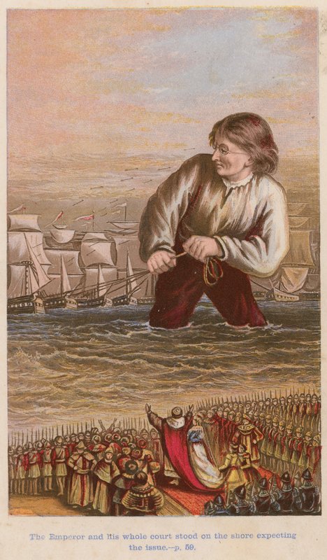 The Emperor and His Whole Court Stood on the Shore Expecting the Issue by English School