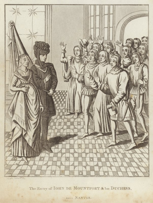 The Entry of John de Montfort & His Duchess, into Nantes by English School