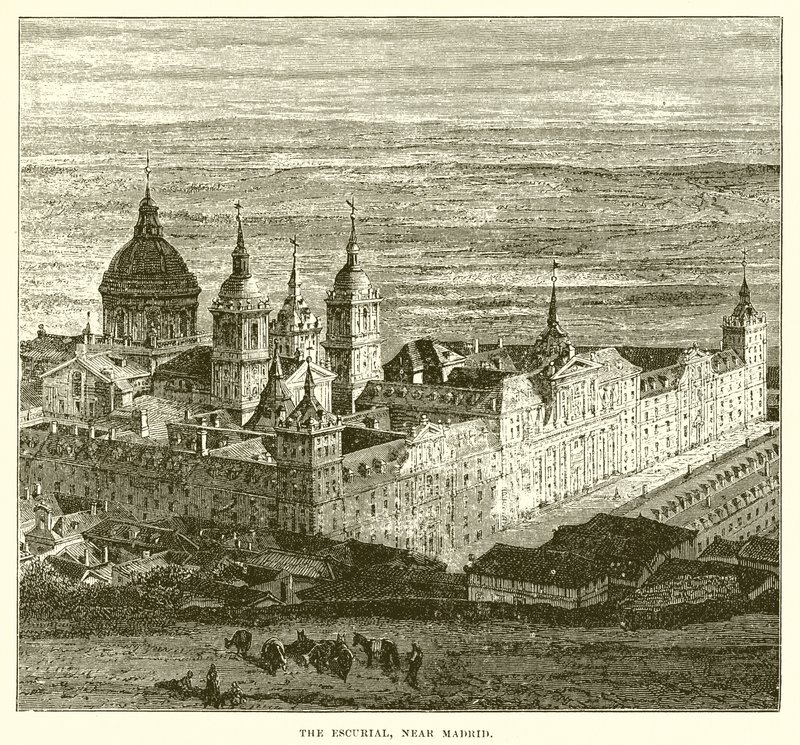 The Escurial, Near Madrid by English School