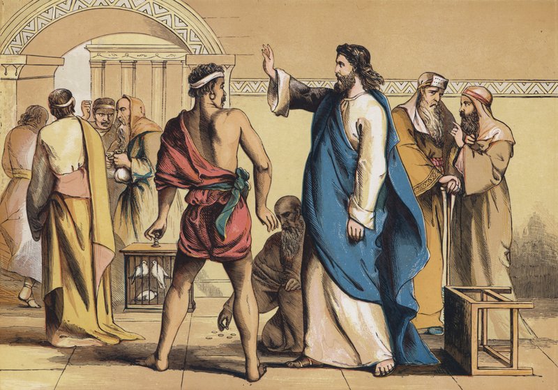 The Expulsion from the Temple by English School