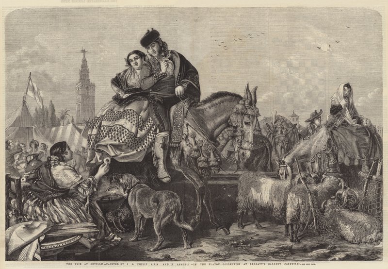 The Fair at Seville by English School