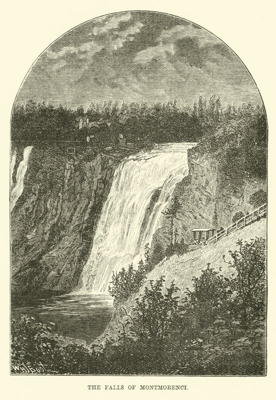 The Falls of Montmorency by English School