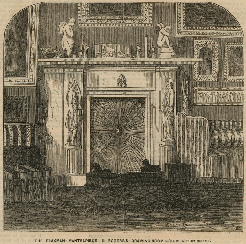 The Flaxman Mantelpiece in Rogers the Poet