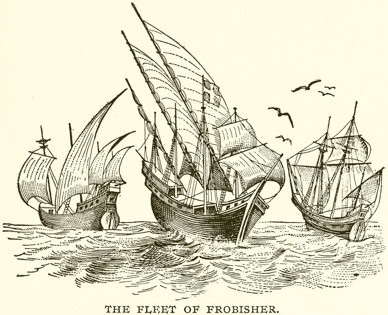 The Fleet of Frobisher by English School