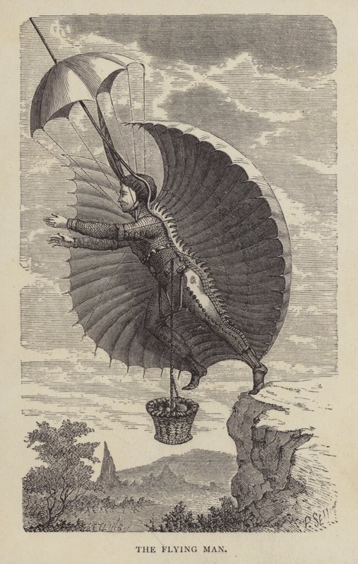 The Flying Man by English School