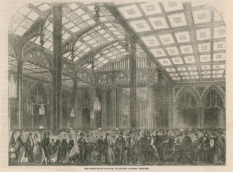 The Free-Trade Bazaar at Covent Garden Theatre, London by English School