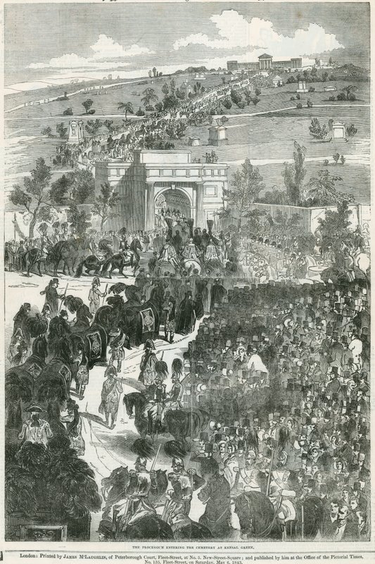 The Funeral of the Duke of Sussex by English School