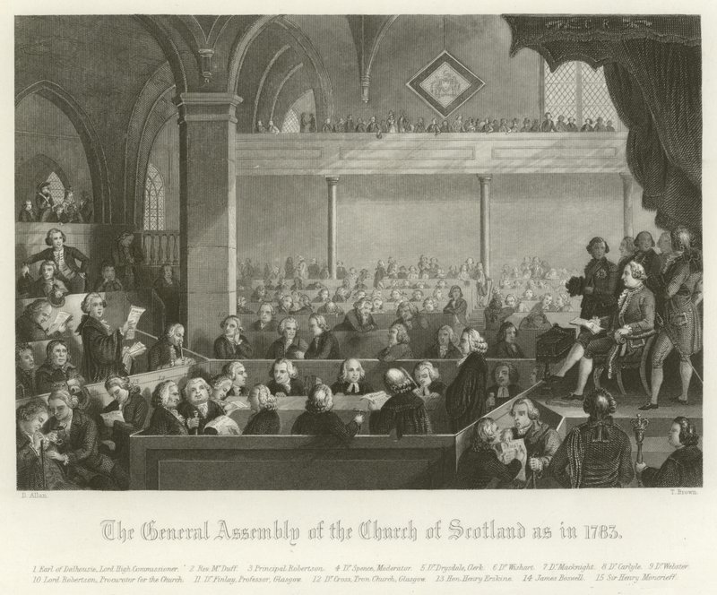 The General Assembly of the Church of Scotland, 1783 by English School