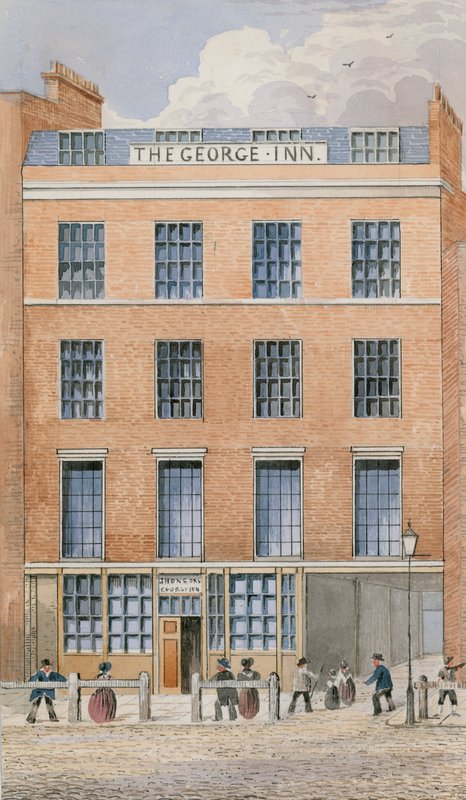 The George Inn, Smithfield by English School