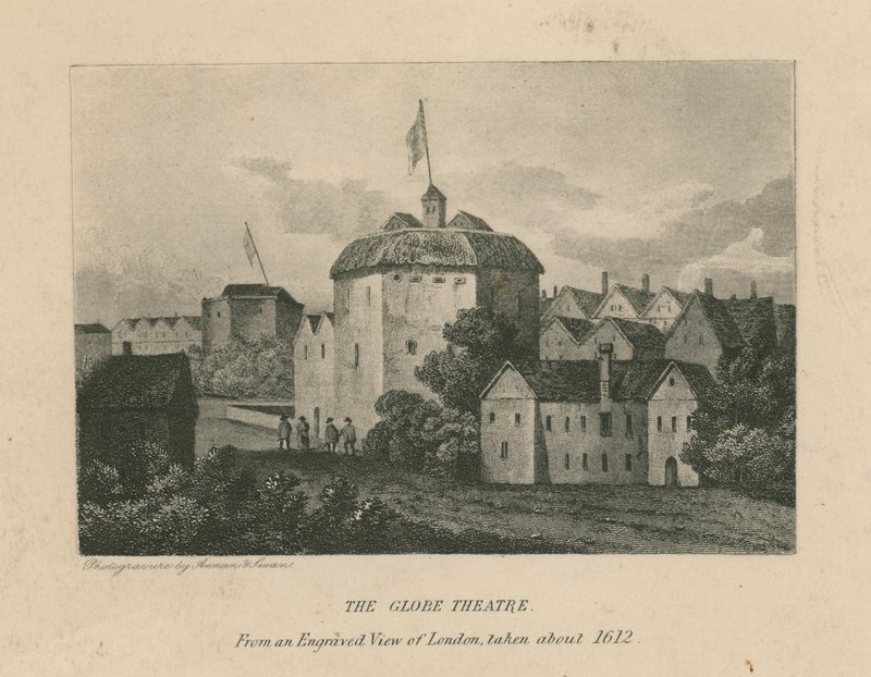 The Globe Theatre, Bankside, Southwark, London by English School
