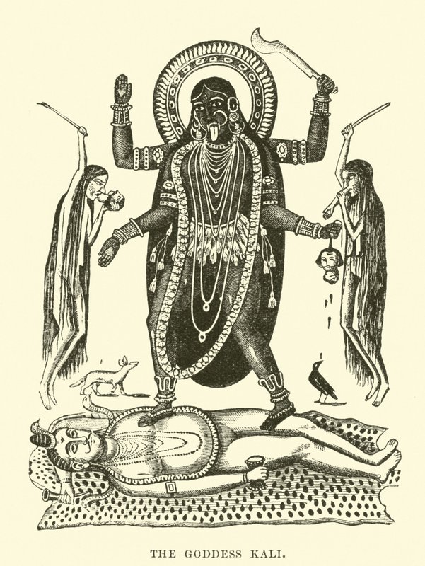 The Goddess Kali by English School