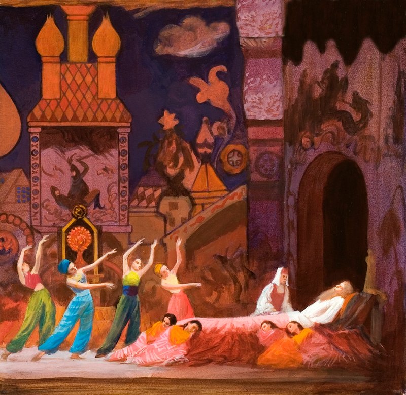 The Golden Cockerel by Rimsky Korsakov by English School