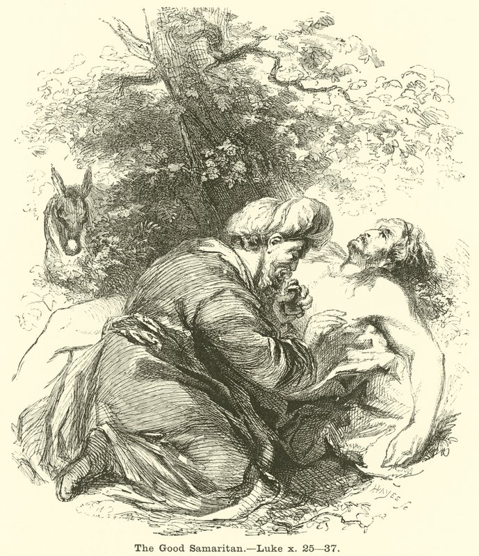 The Good Samaritan by English School