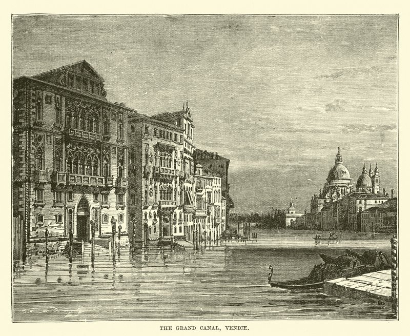 The Grand Canal, Venice by English School