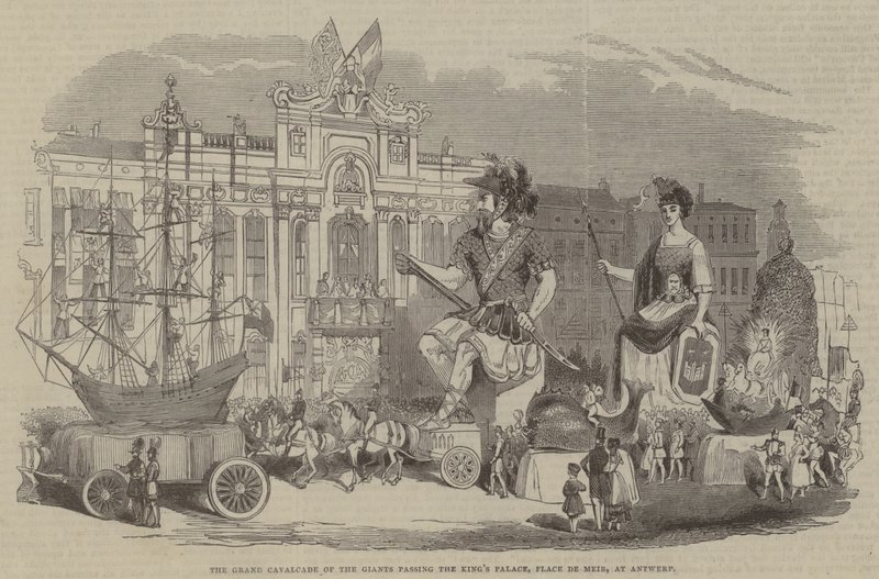 The Grand Cavalcade of the Giants Passing the King