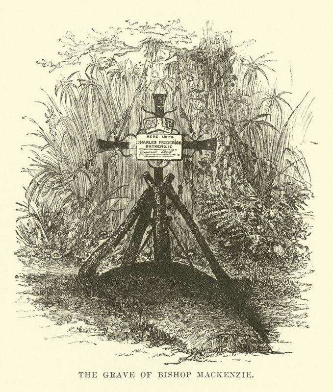 The Grave of Bishop Mackenzie by English School