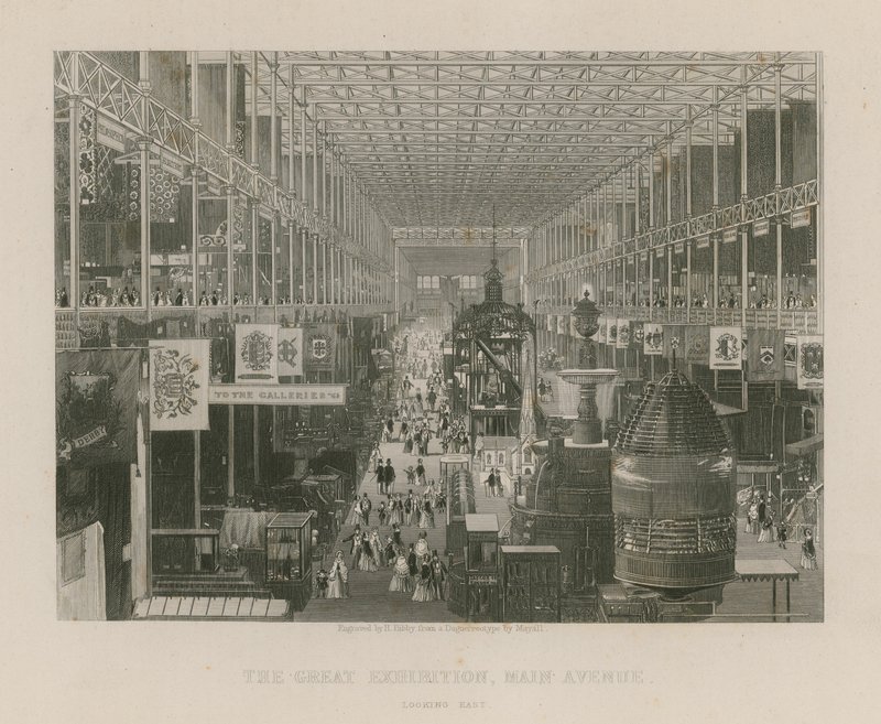 The Great Exhibition, Main Avenue, looking east by English School