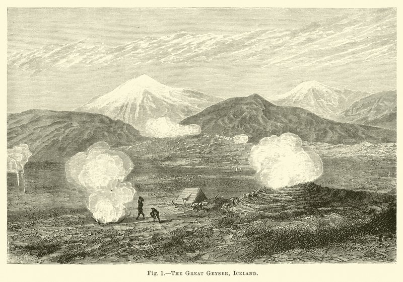The Great Geyser, Iceland by English School