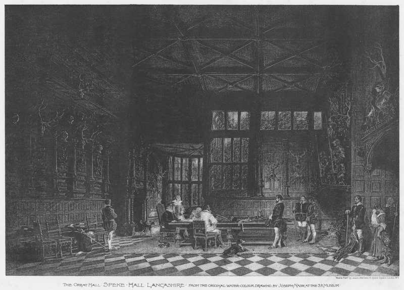 The Great Hall, Speke Hall, Lancashire by English School