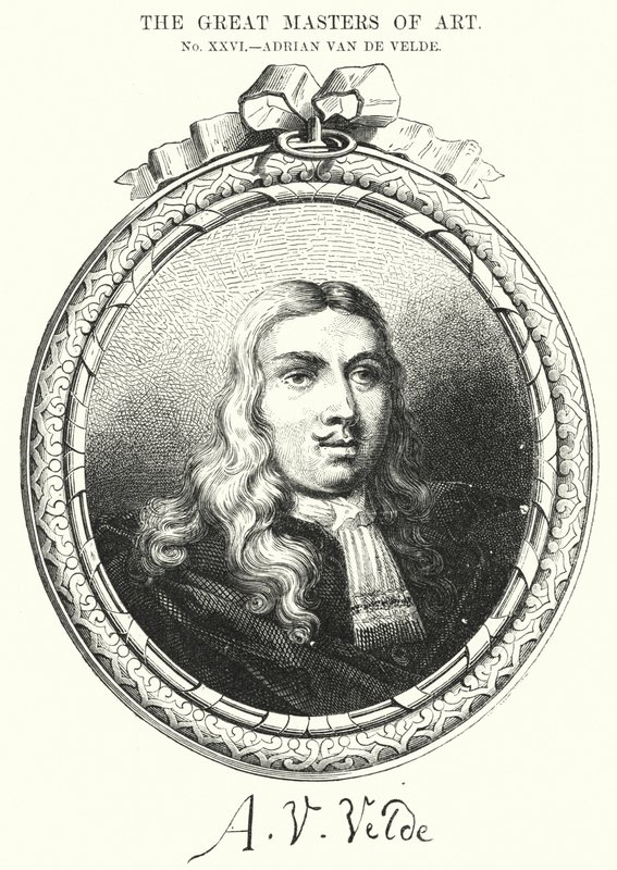 The Great Masters of Art, Adrian Van de Velde by English School