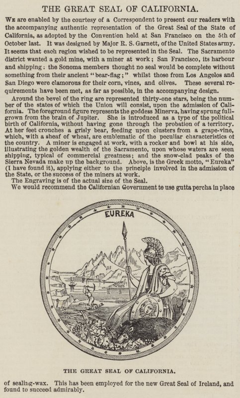 The Great Seal of California by English School