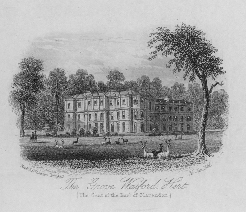 The Grove Watford, Hertfordshire, the Seat of the Earl of Clarendon by English School